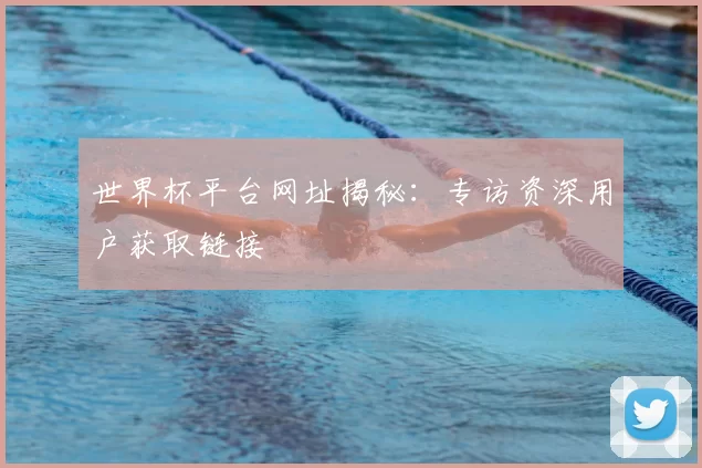 世界杯平台网址揭秘:专访资深用户获取链接
