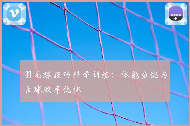 羽毛球技巧科学训练：体能分配与击球效率优化