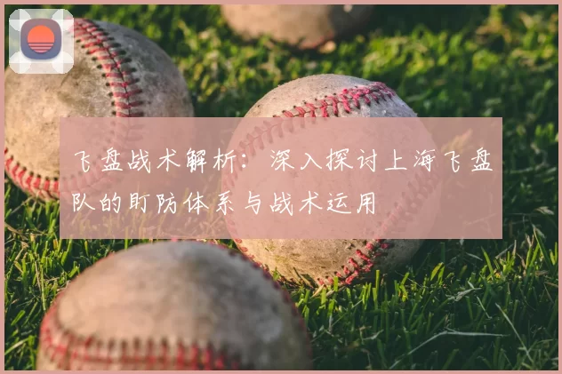 飞盘战术解析：深入探讨上海飞盘队的盯防体系与战术运用