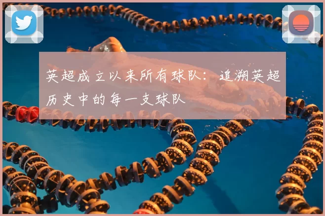 英超成立以来所有球队：追溯英超历史中的每一支球队
