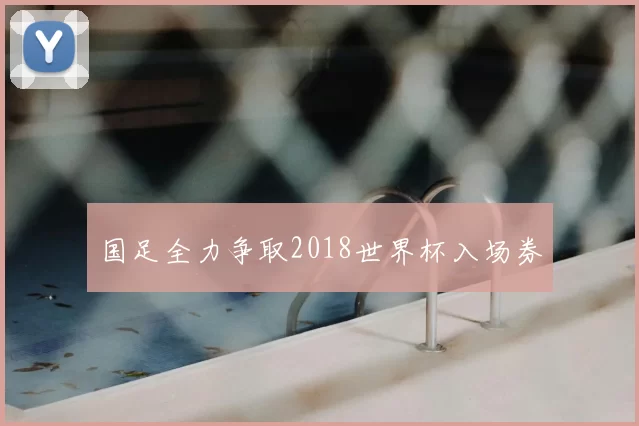 国足全力争取2018世界杯入场券